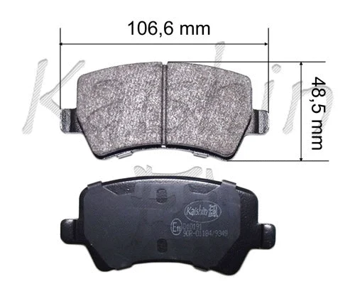 Brake Pad Set, disc brake (FK10191)