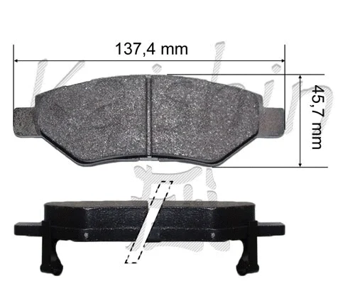 Brake Pad Set, disc brake (FK10194)