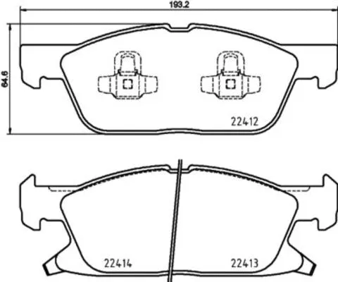 Brake Pad Set, disc brake (FK20184)