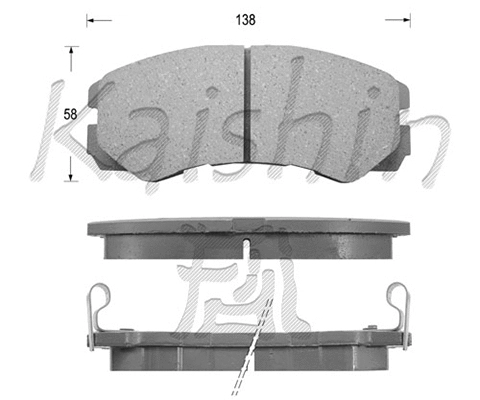 Brake Pad Set, disc brake (FK4031)
