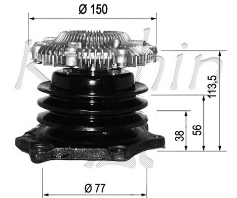 Water Pump, engine cooling (WPK230)