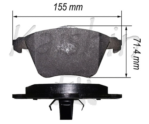 Brake Pad Set, disc brake (FK3153)