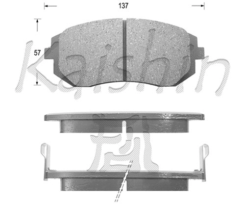 Brake Pad Set, disc brake (FK7055)