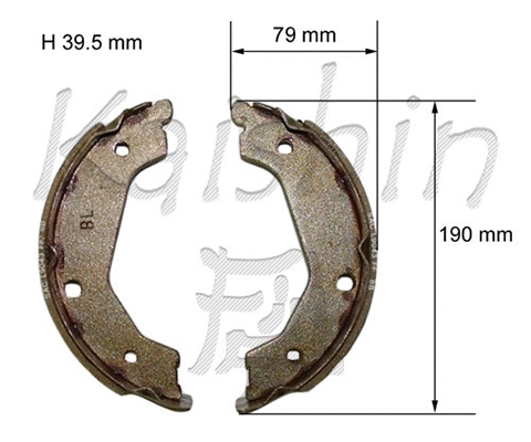 Brake Shoe Set, parking brake (K10021)