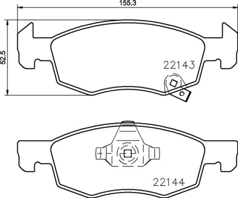 Brake Pad Set, disc brake (FK20052)