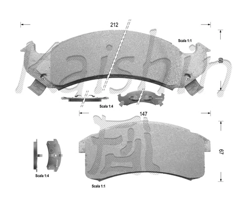 Brake Pad Set, disc brake (FK9978)