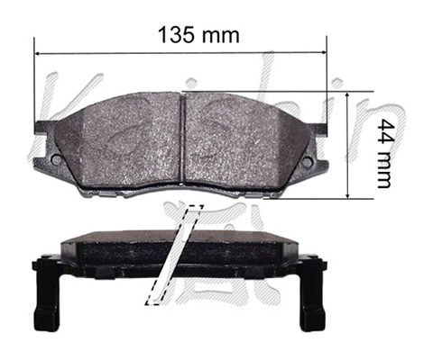 Brake Pad Set, disc brake (FK1233)