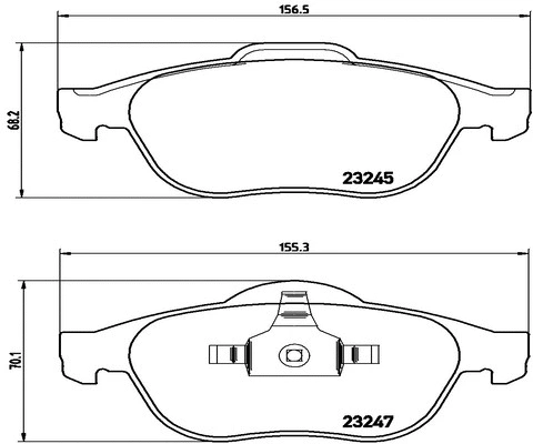 Brake Pad Set, disc brake (FK20254)