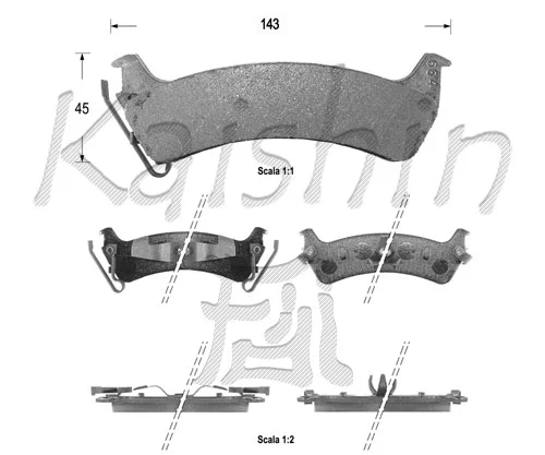 Brake Pad Set, disc brake (FK10001)