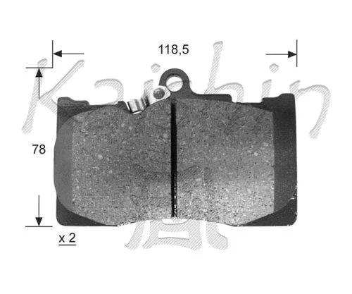 Brake Pad Set, disc brake (FK2266)