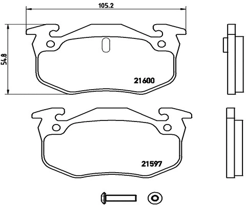 Brake Pad Set, disc brake (FK20102)
