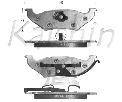 Brake Pad Set, disc brake (FK10030)
