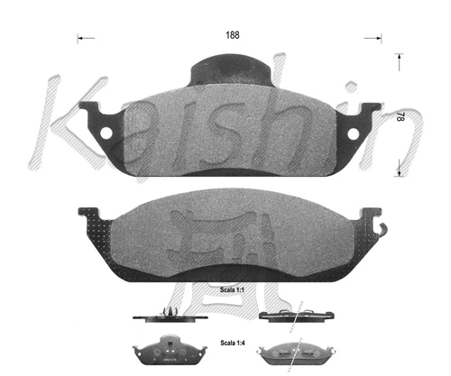 Brake Pad Set, disc brake (FK10031)