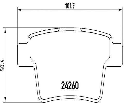 Brake Pad Set, disc brake (FK20320)