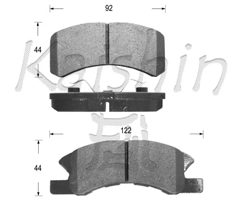 Brake Pad Set, disc brake (FK6100)