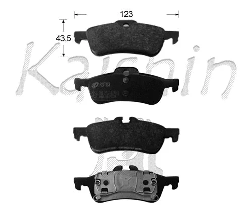 Brake Pad Set, disc brake (FK10150)