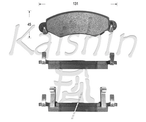 Brake Pad Set, disc brake (FK9051)