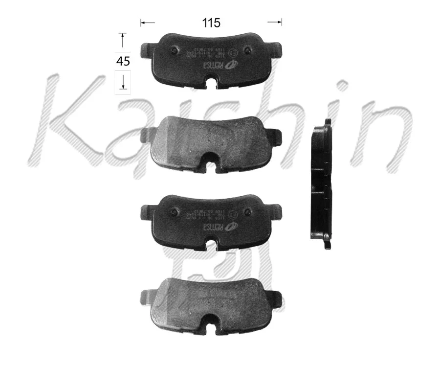 Brake Pad Set, disc brake (FK10169)
