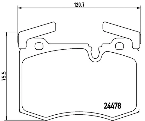Brake Pad Set, disc brake (FK20173)