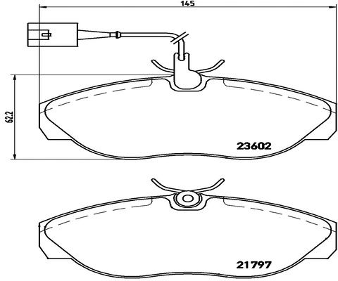 Brake Pad Set, disc brake (FK20306)