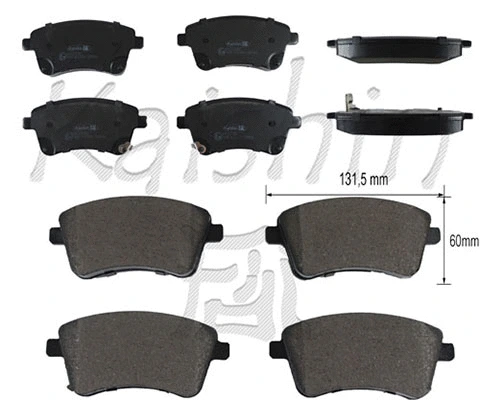 Brake Pad Set, disc brake (FK10186)