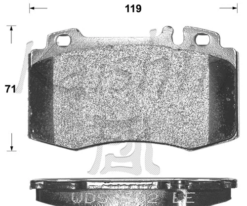 Brake Pad Set, disc brake (FK10079)