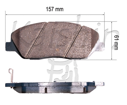 Brake Pad Set, disc brake (FK11198)