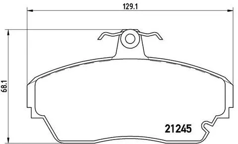 Brake Pad Set, disc brake (FK11386)