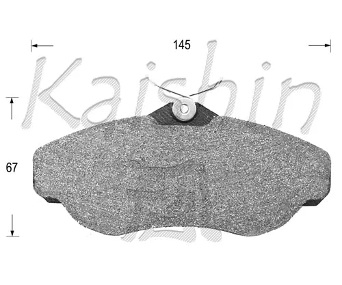 Brake Pad Set, disc brake (FK10101)
