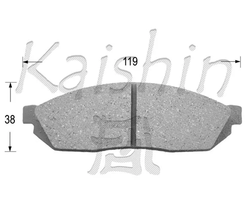 Brake Pad Set, disc brake (FK5009)