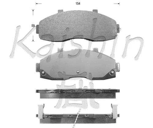Brake Pad Set, disc brake (FK7077)