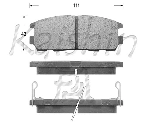 Brake Pad Set, disc brake (FK4034)