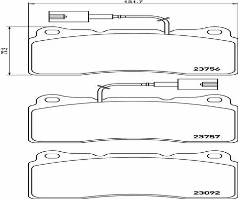 Brake Pad Set, disc brake (FK20086)
