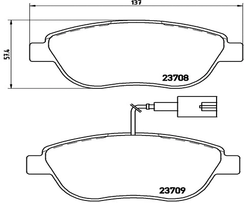 Brake Pad Set, disc brake (FK20038)