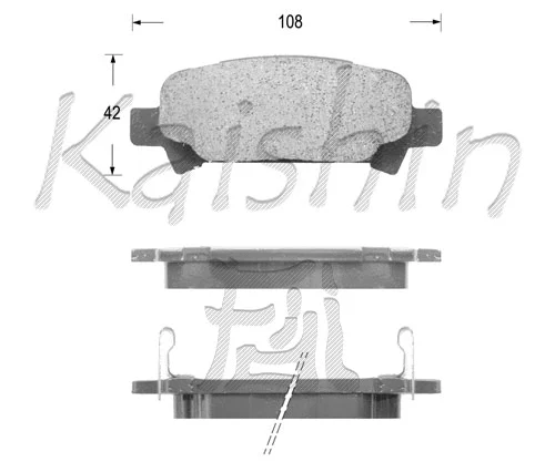 Brake Pad Set, disc brake (FK7069)
