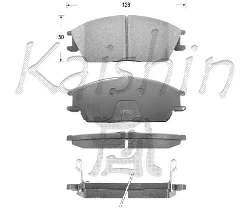 Brake Pad Set, disc brake (FK11091)