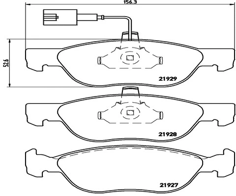 Brake Pad Set, disc brake (FK20028)