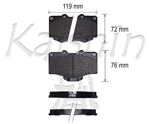Brake Pad Set, disc brake (FK2117)