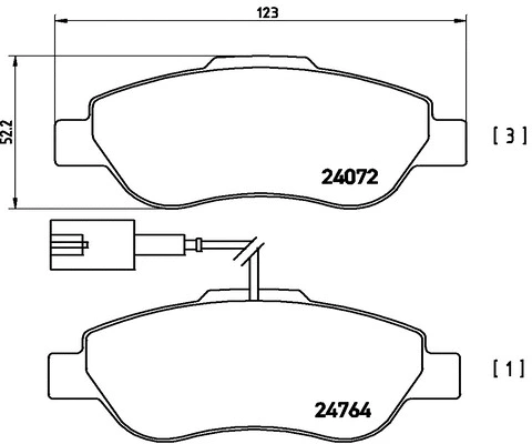 Brake Pad Set, disc brake (FK20005)