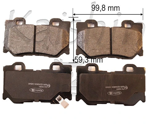 Brake Pad Set, disc brake (FK10281)