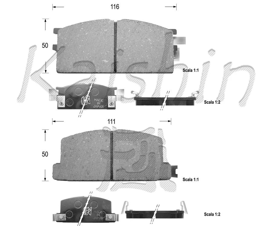 Brake Pad Set, disc brake (FK4006)