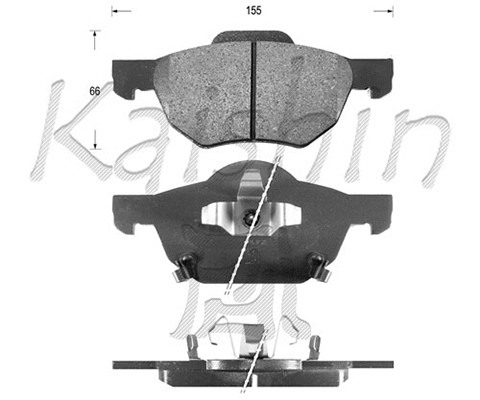 Brake Pad Set, disc brake (FK5125)