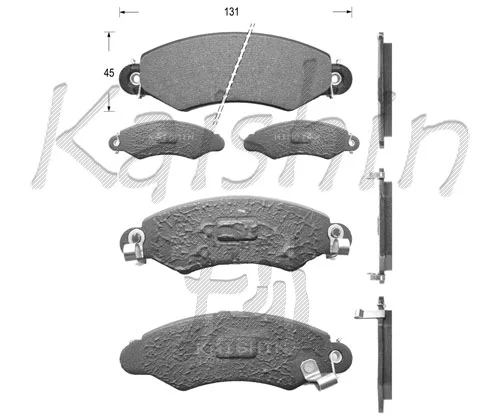 Brake Pad Set, disc brake (FK9046)