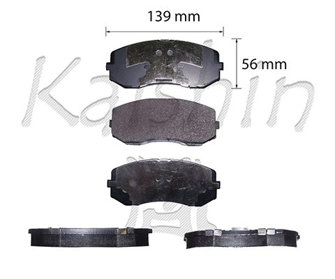 Brake Pad Set, disc brake (FK6115)