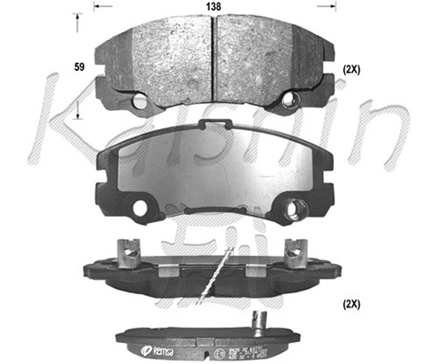 Brake Pad Set, disc brake (FK4090)