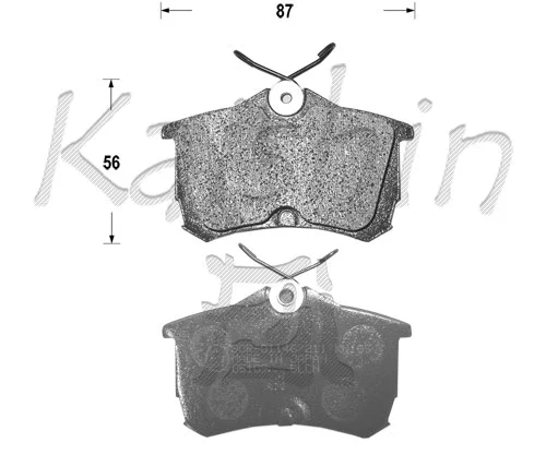 Brake Pad Set, disc brake (FK5109)
