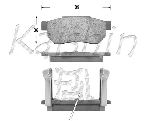 Brake Pad Set, disc brake (FK5042)