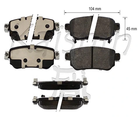 Brake Pad Set, disc brake (FK1341)