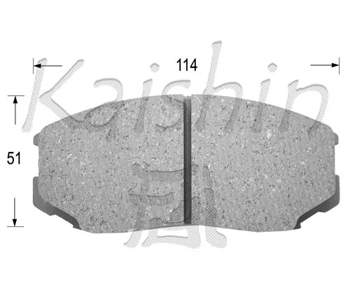 Brake Pad Set, disc brake (FK6070)