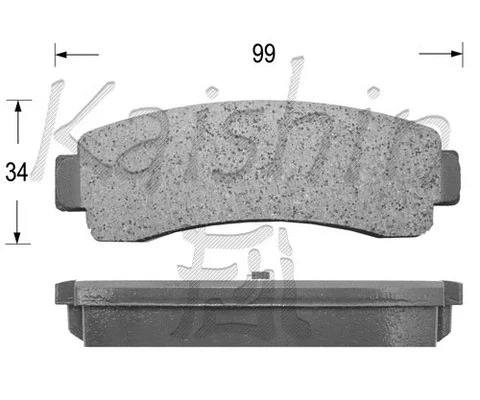 Brake Pad Set, disc brake (FK1192)